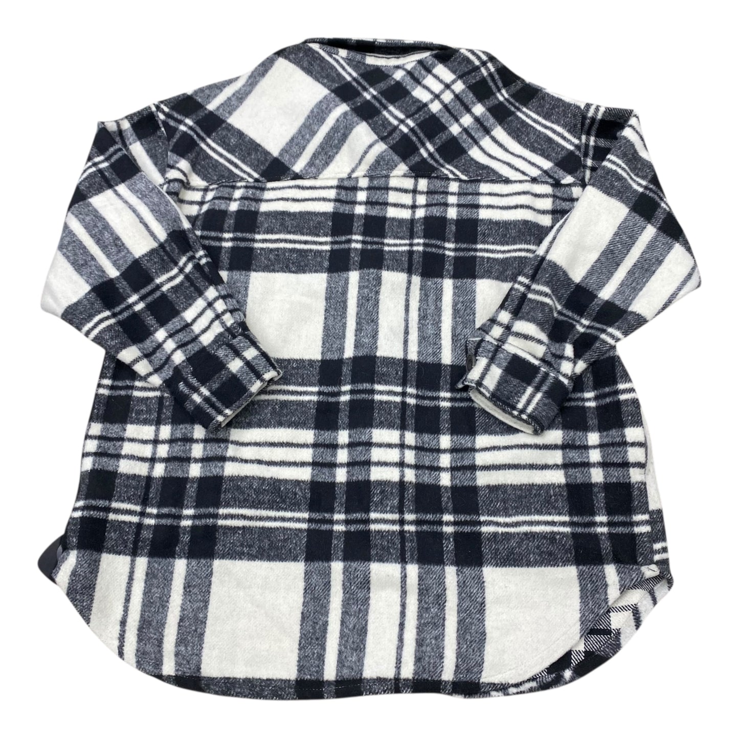 Jacket Shirt By Black Tape In Plaid Pattern, Size:S