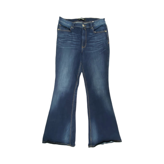 Jeans Flared By Express In Blue Denim, Size:10