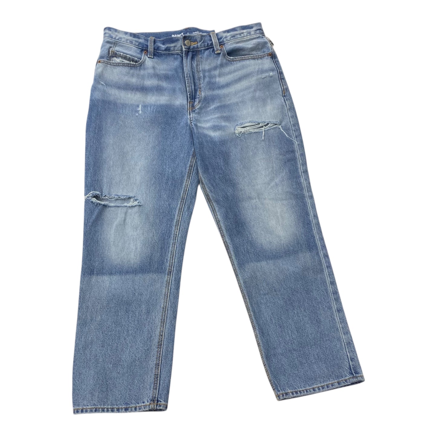 Jeans Straight By Old Navy In Blue Denim, Size:8