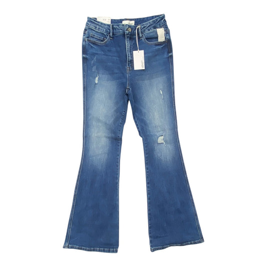 Jeans Flared By Vervet In Blue Denim, Size:12