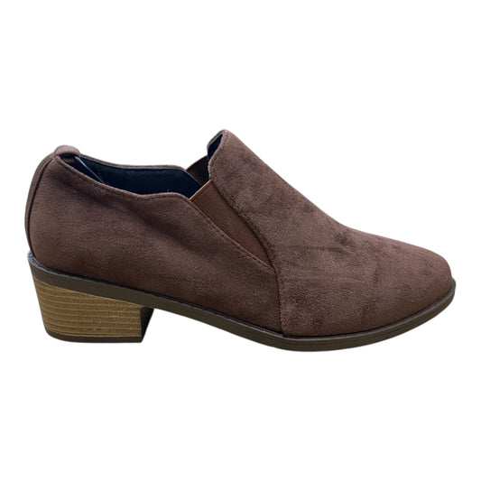 Shoes Heels Block By Clothes Mentor In Brown, Size:10.5