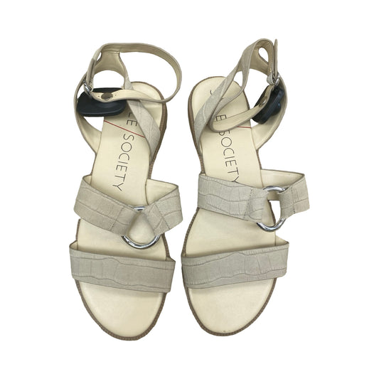 Sandals Flats By Sole Society In Beige, Size:8