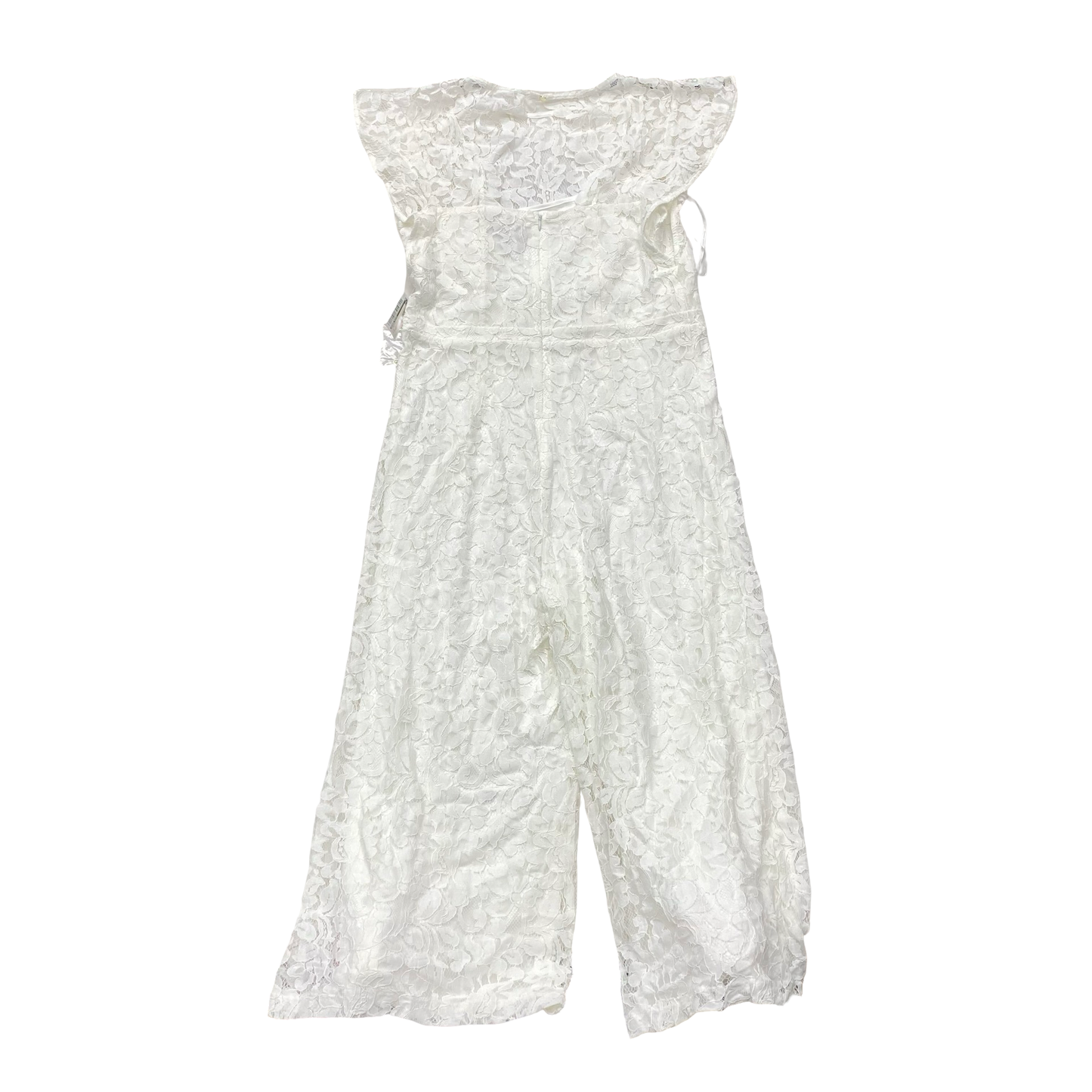 Jumpsuit By Donna Ricco In White, Size:14