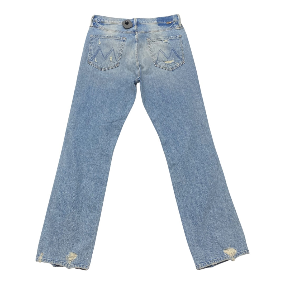 Jeans Straight By Mother In Blue, Size:14