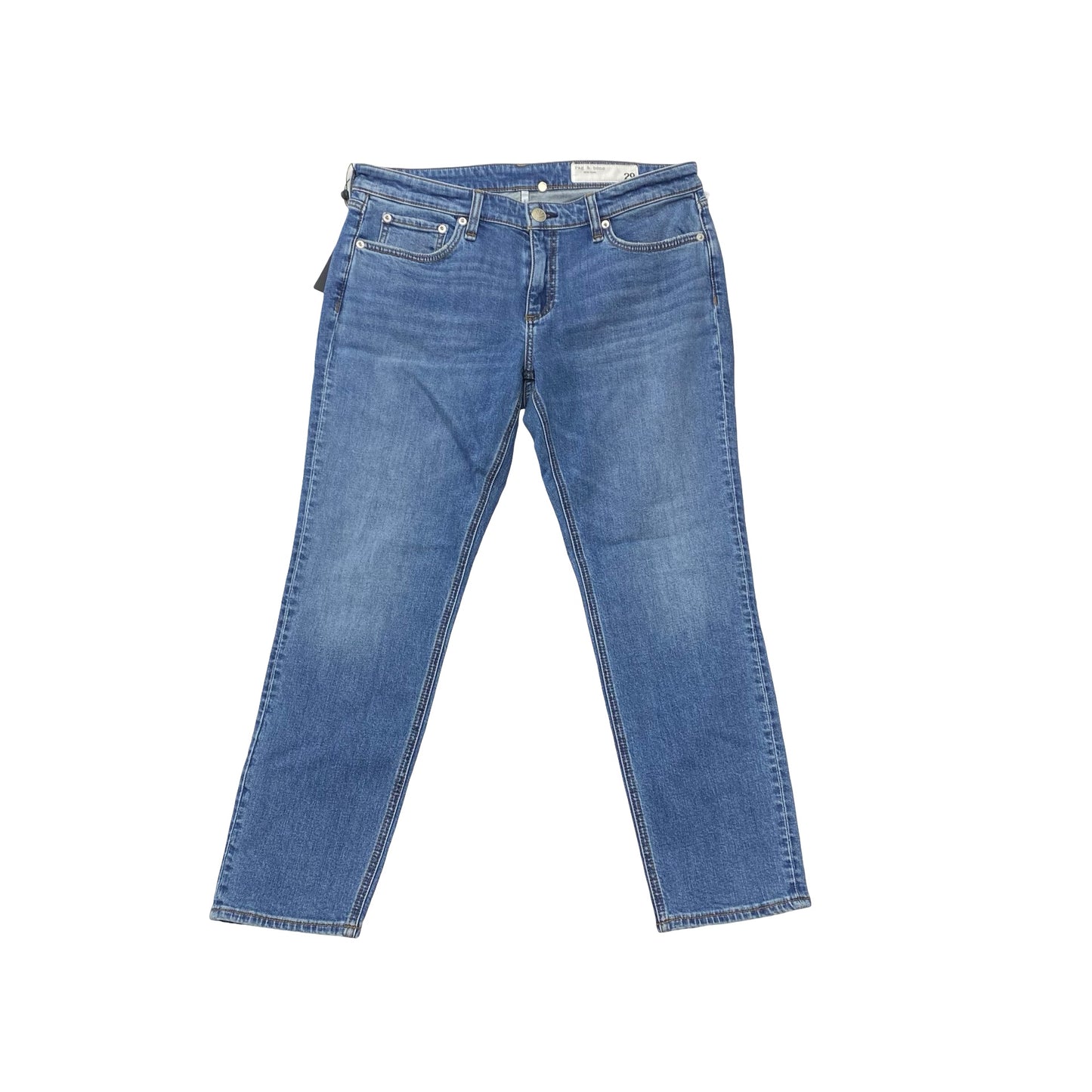 Jeans Skinny By Rag And Bone In Blue Denim, Size:8