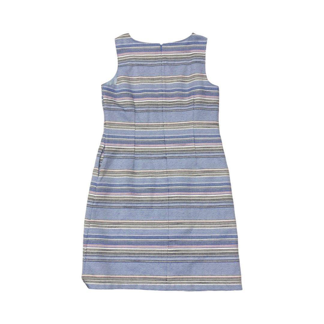Dress Casual Midi By Talbots In Striped Pattern, Size:12
