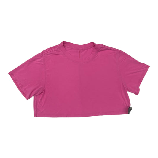 Athletic Top Ss By Lululemon In Pink, Size:S