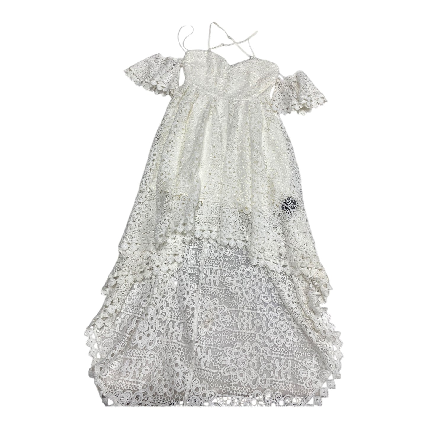 Dress Casual Midi By Two Sisters In White, Size:4