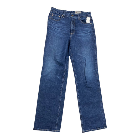Jeans Straight By Ag Jeans In Blue Denim, Size:8