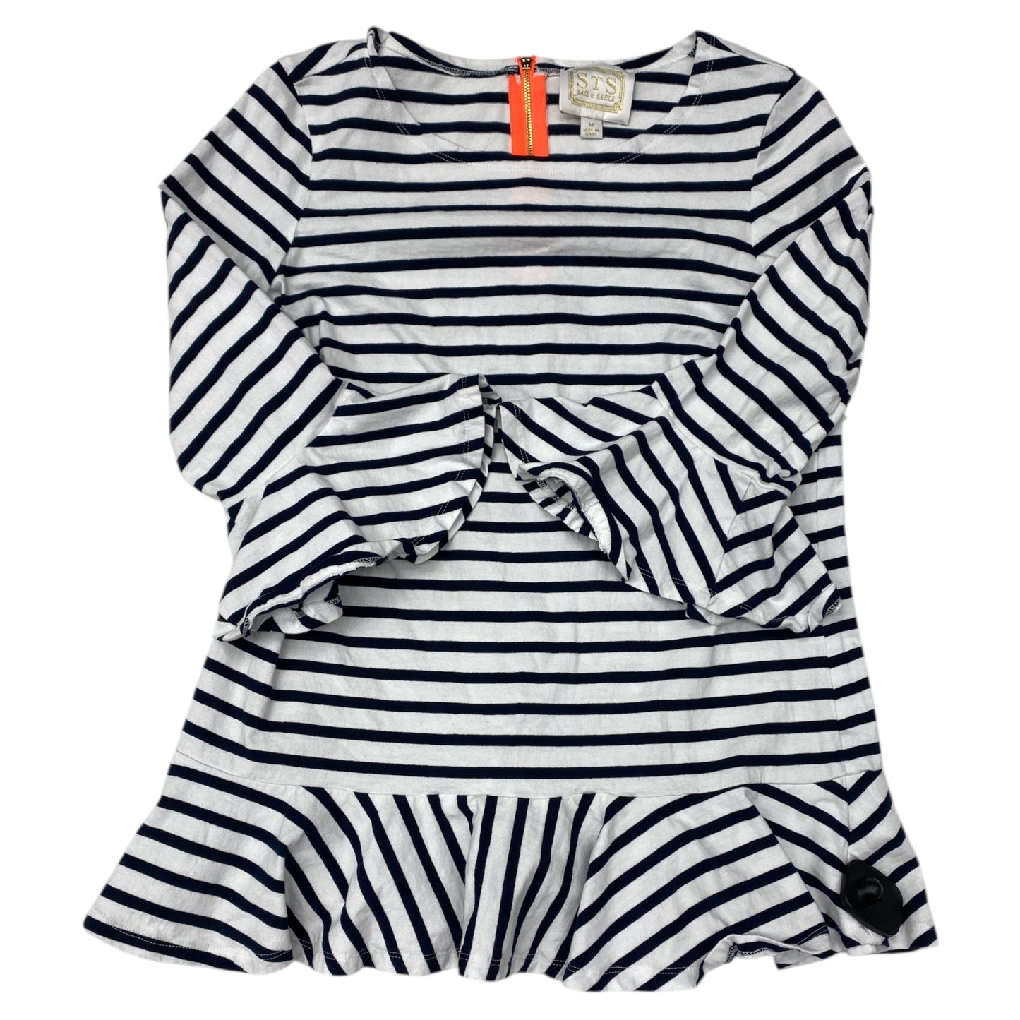 Top 3/4 Sleeve By Sail To Sable In Striped Pattern, Size:M