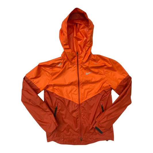 Jacket Windbreaker By Nike In Orange, Size:S