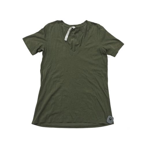 Athletic Top Ss By Lululemon In Green, Size:8