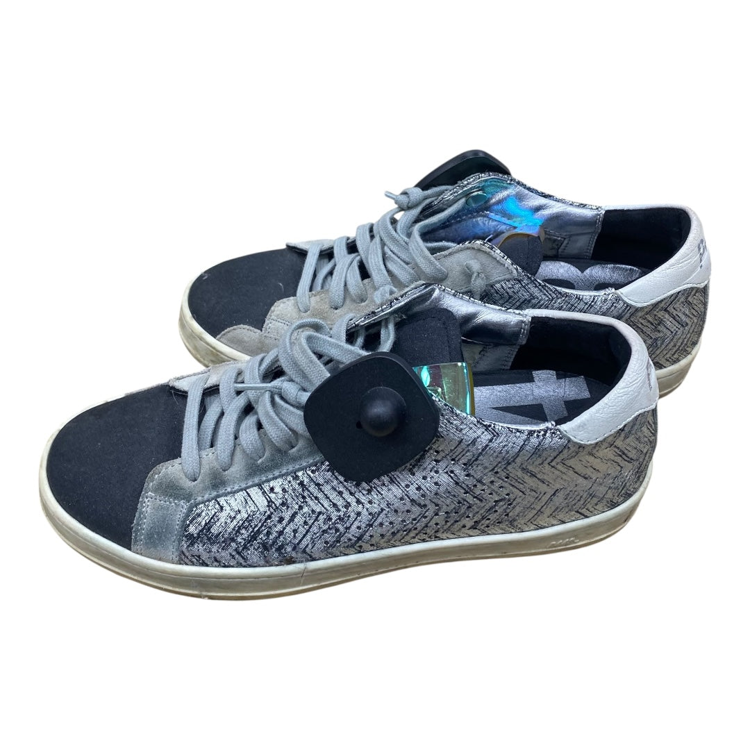 Shoes Sneakers By P448 In Black & Grey, Size:7
