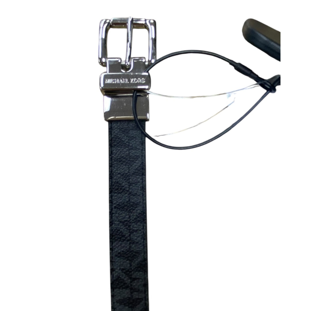 Belt Designer By Michael Kors In Black & Grey