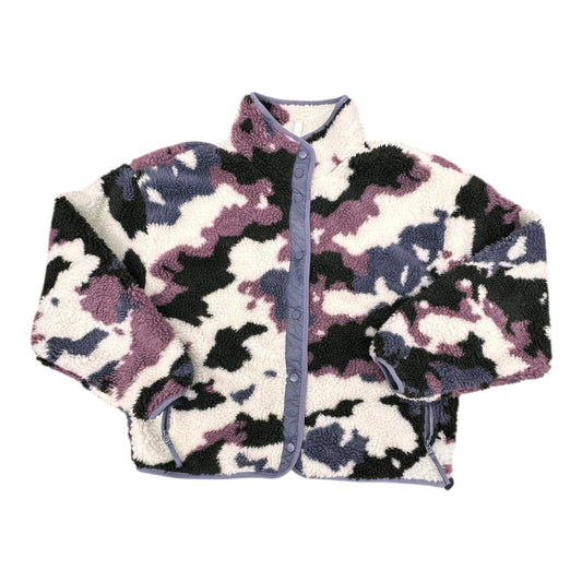 Jacket Faux Fur & Sherpa By Fabletics In Camouflage Print, Size:L