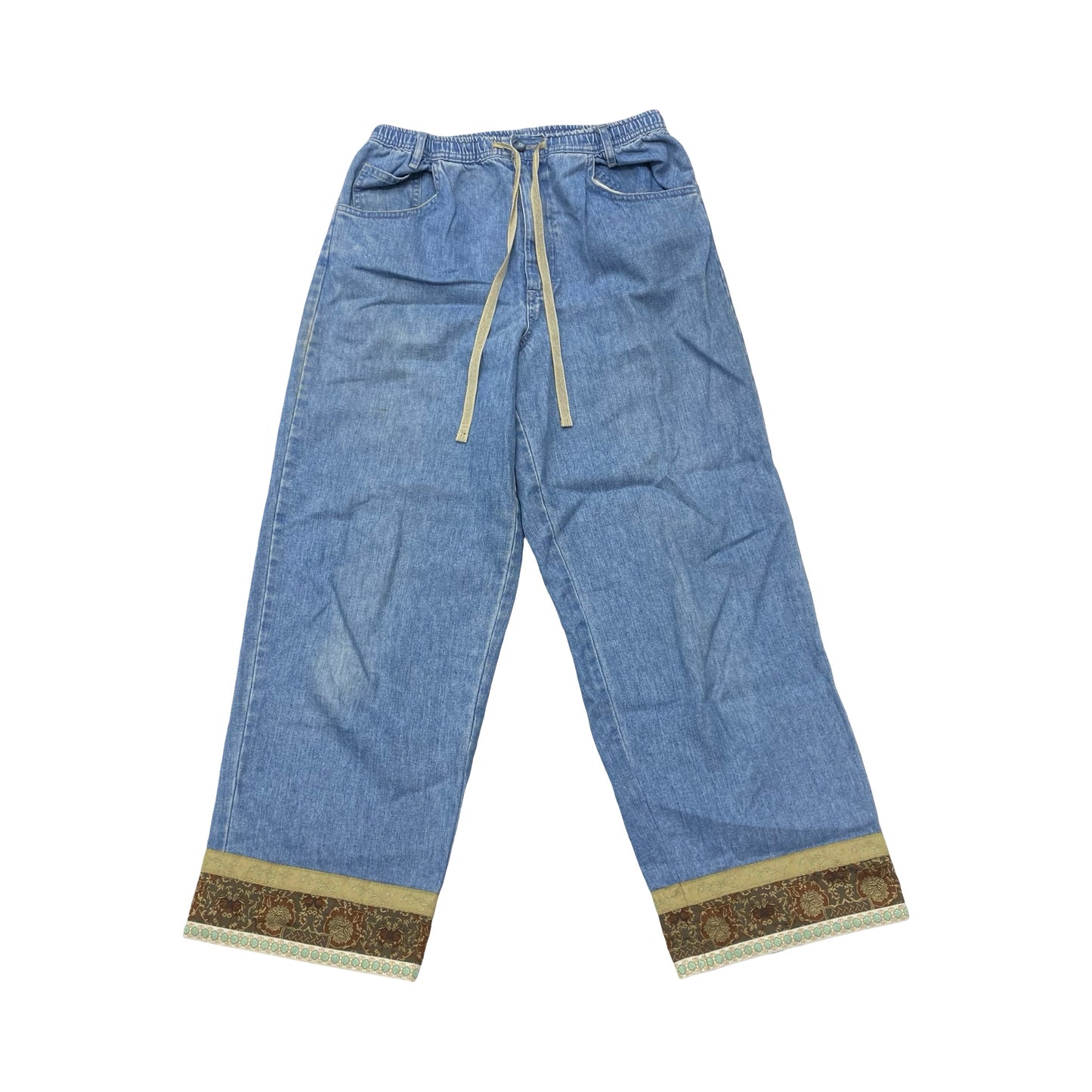 Pants Lounge By J. Jill In Blue Denim, Size:10