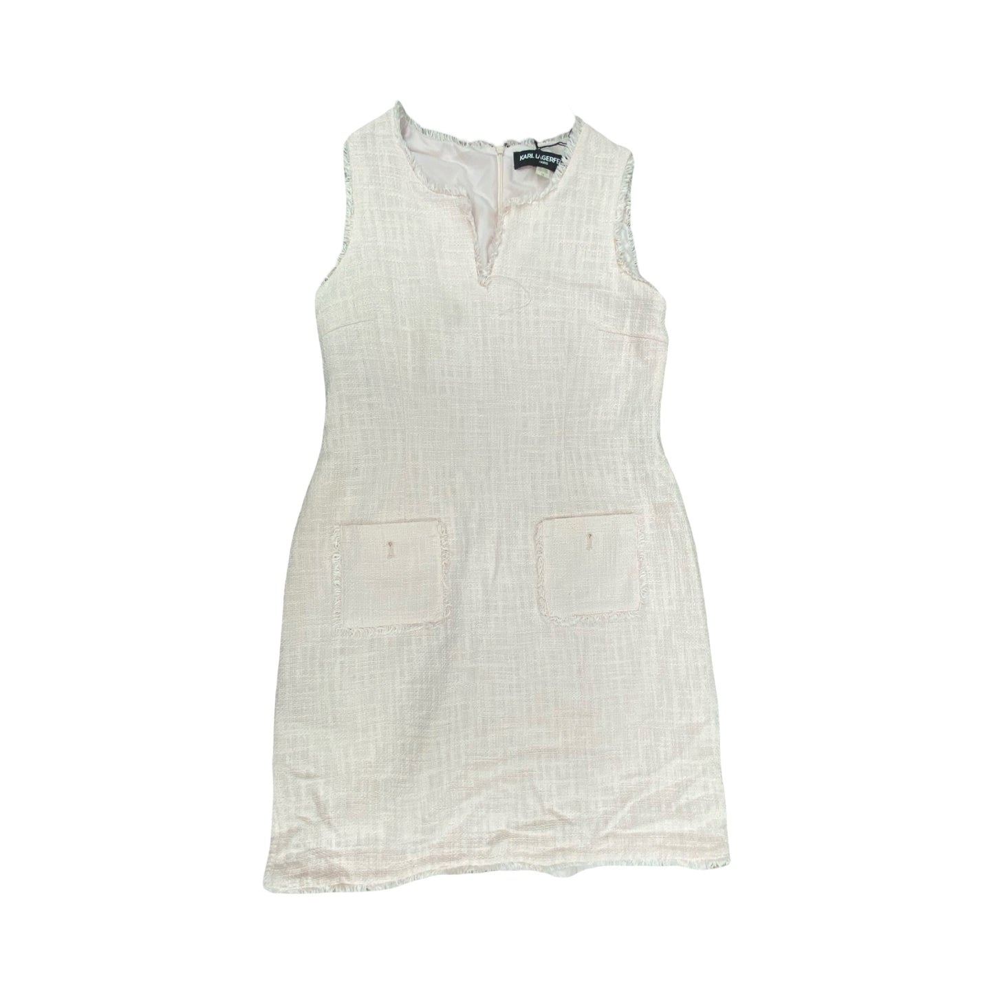 Dress Designer By Karl Lagerfeld In Baby Pink, Size:12