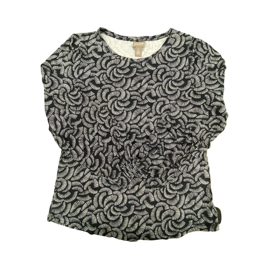Top Ls By Chicos In Black & Grey, Size:S