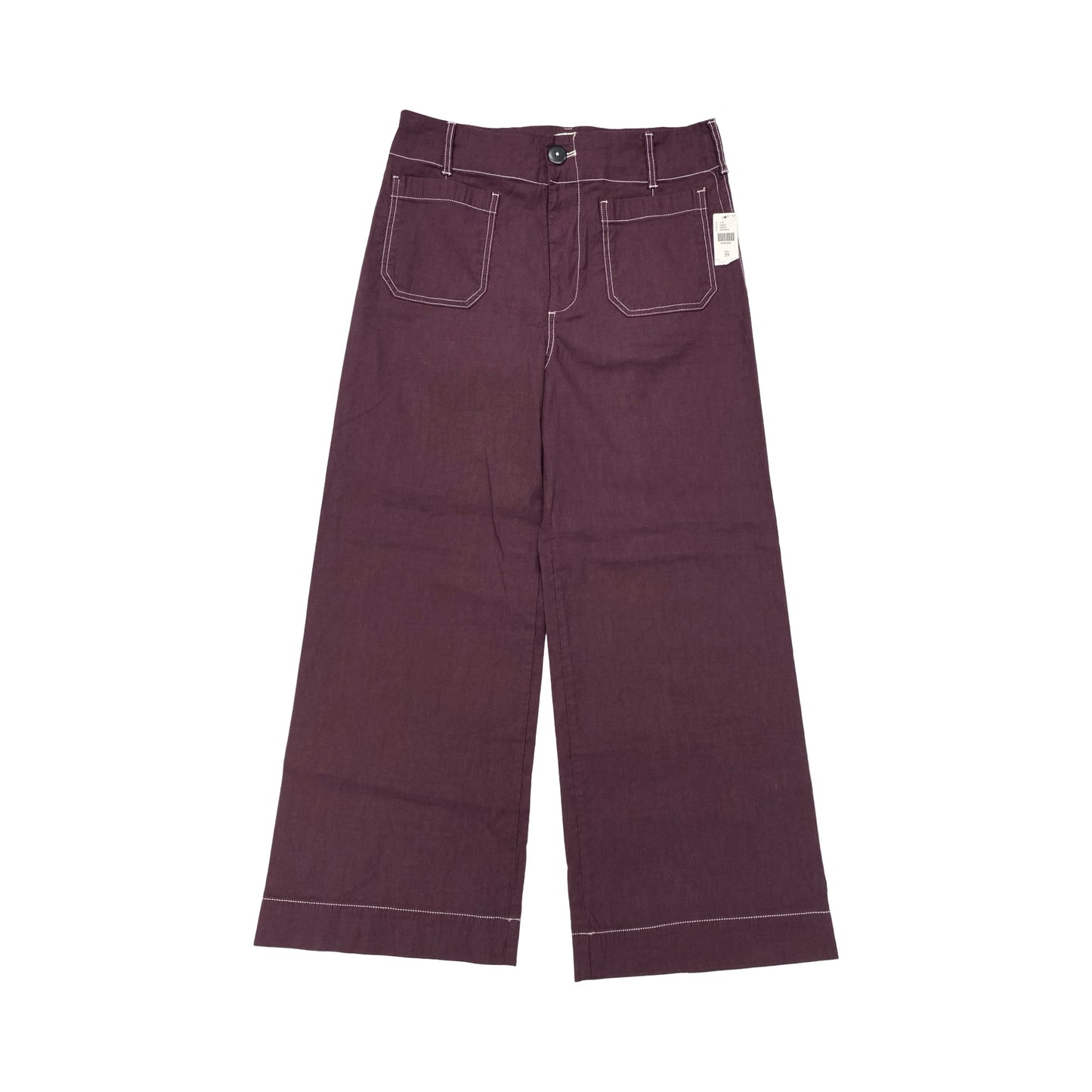 Pants Wide Leg By Maeve In Purple, Size:8