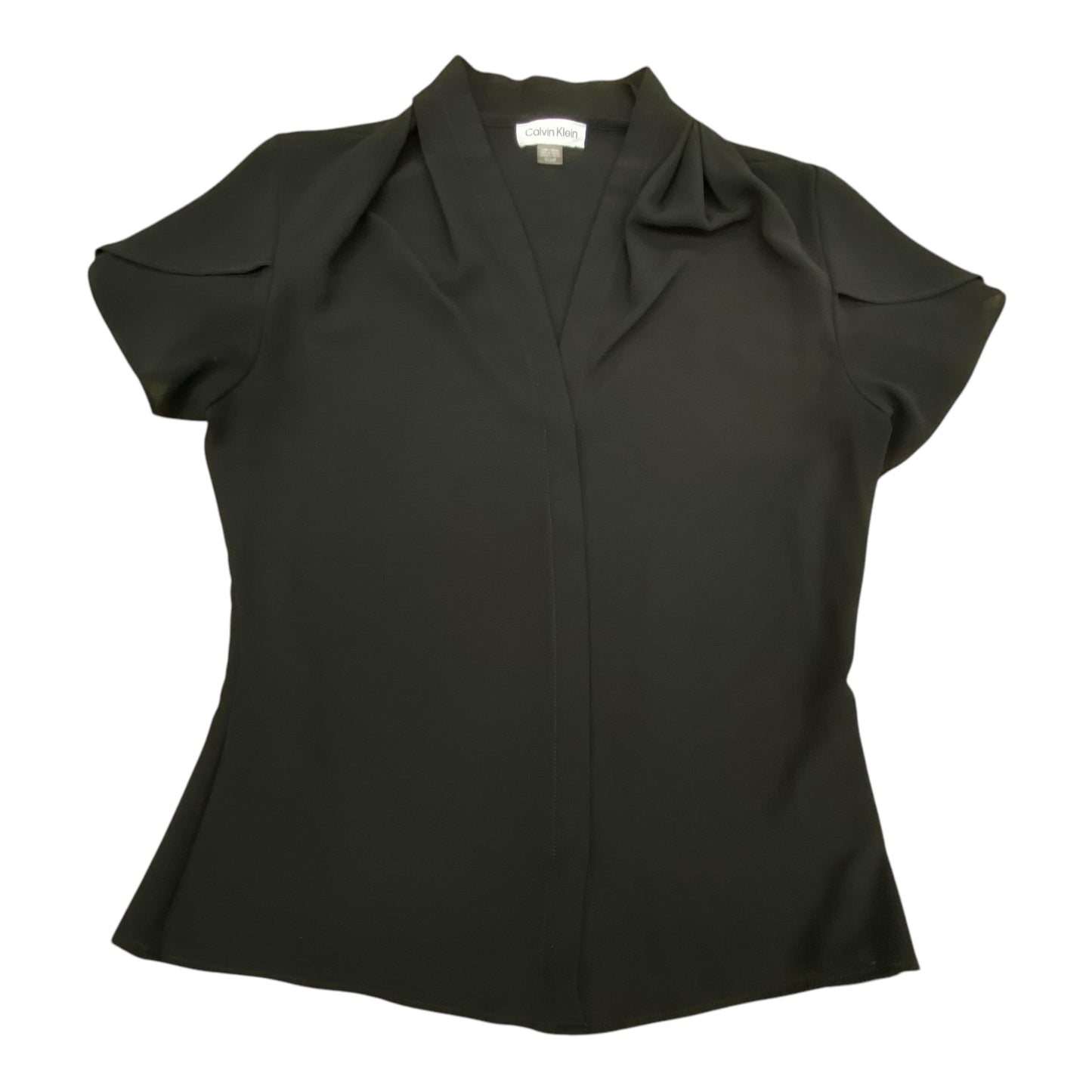Top Ss By Calvin Klein In Black, Size:S
