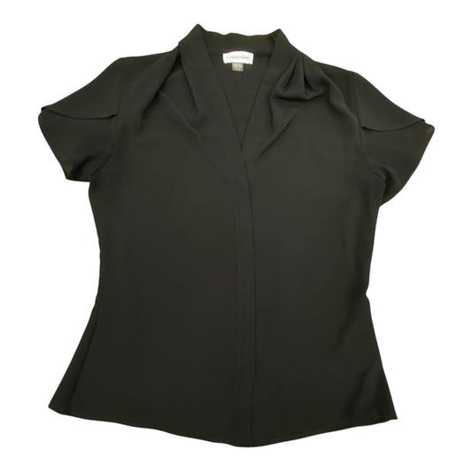 Top Ss By Calvin Klein In Black, Size:S