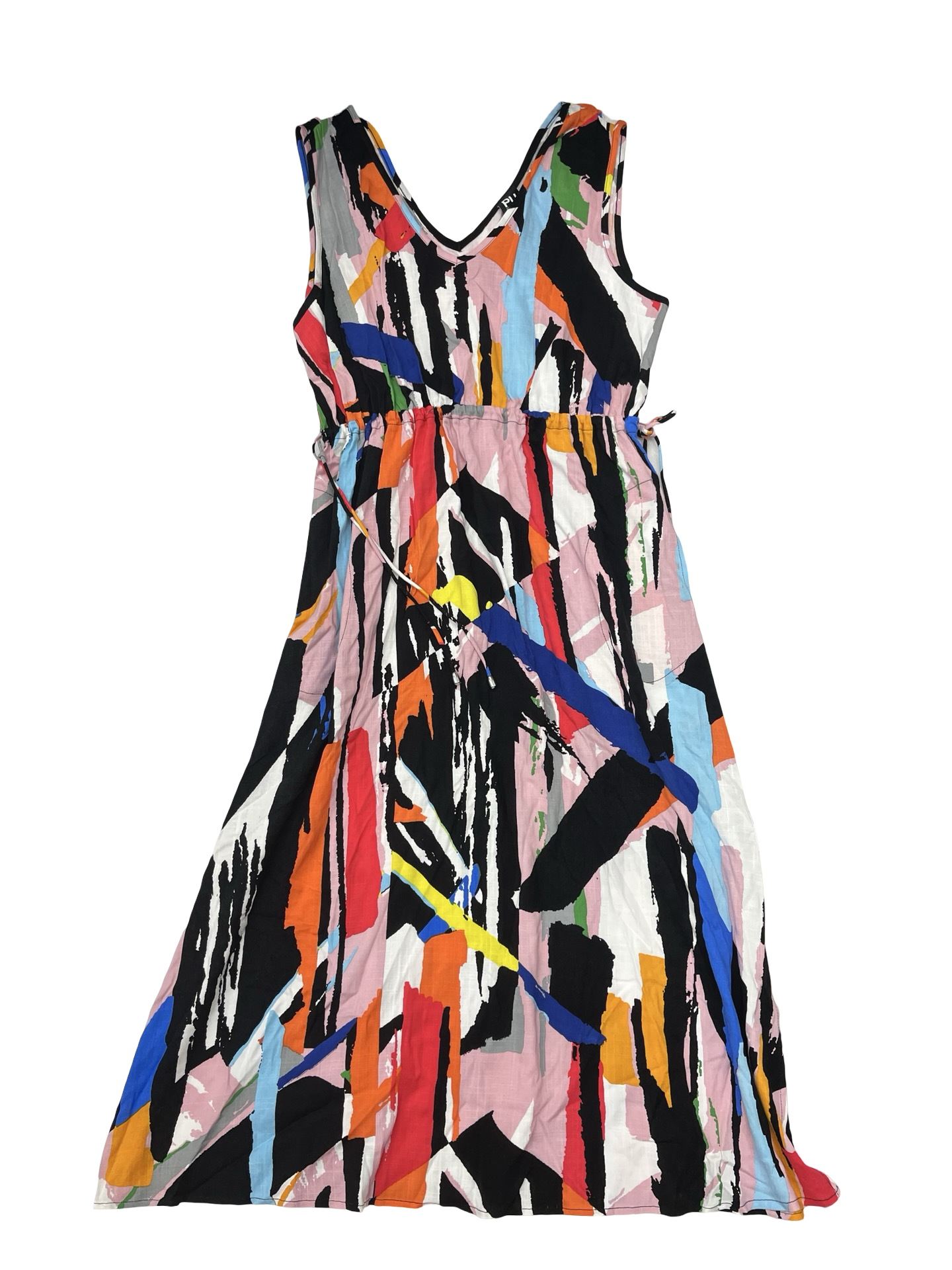 Dress Casual Midi By Cmc In Multi, Size:L