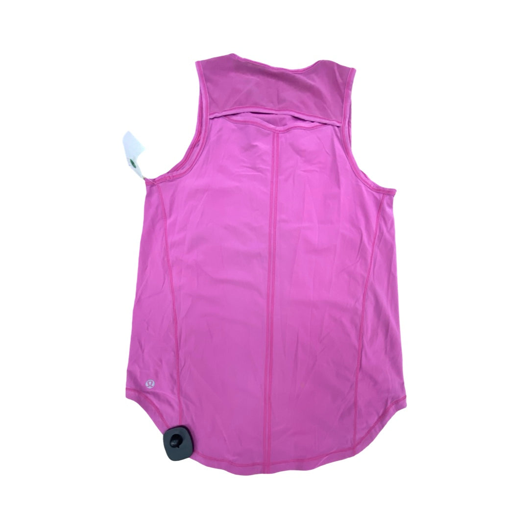 Athletic Tank Top By Lululemon In Pink, Size:S