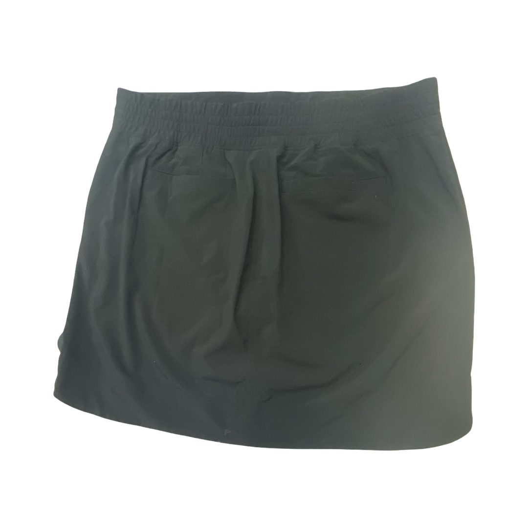 Athletic Skort By Athleta In Black, Size:12