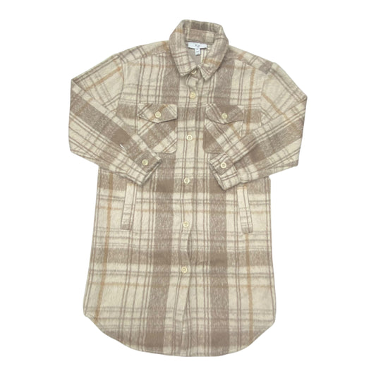 Jacket Shirt By MB In Plaid Pattern, Size:L