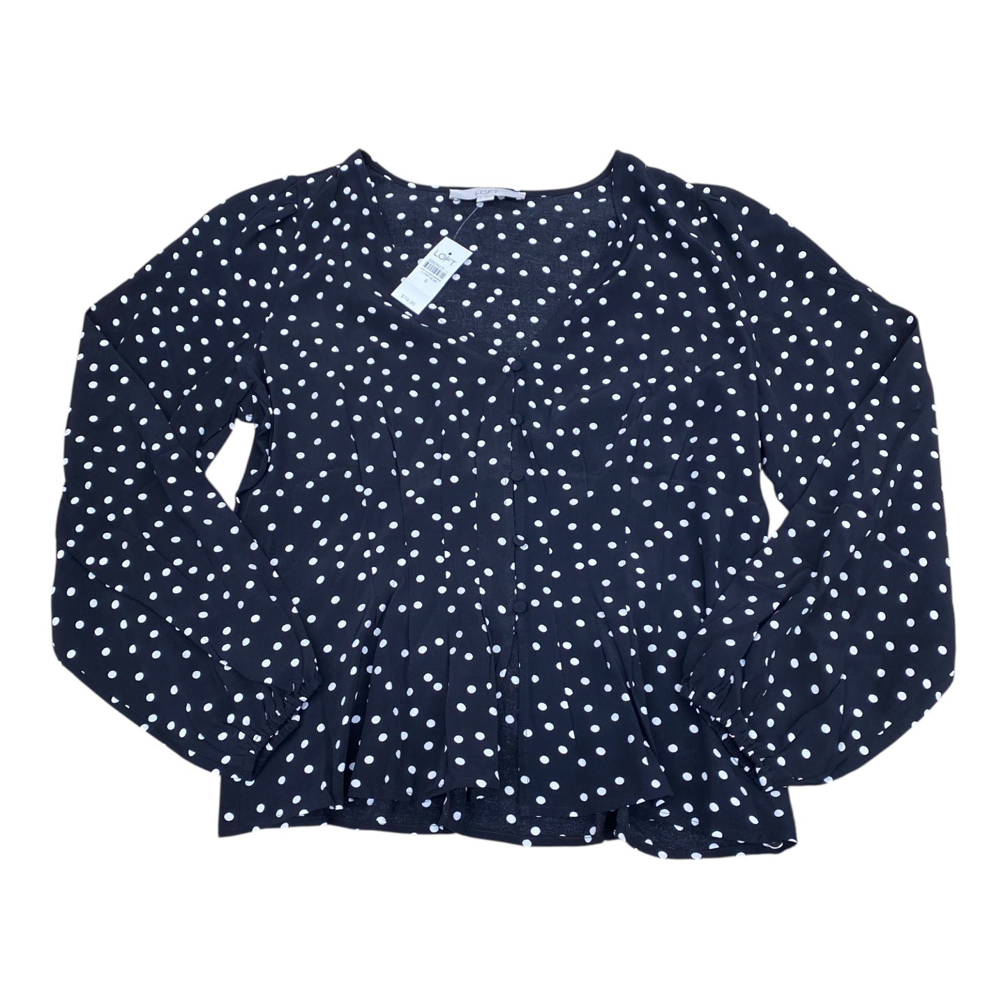 Top Ls By Loft In Polkadot Pattern, Size:8