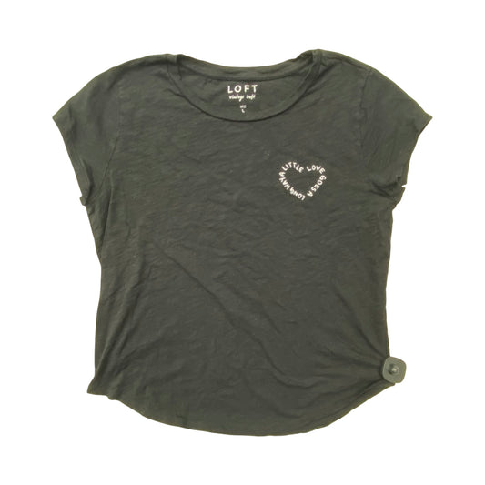 Top Ss Basic By Loft In Black, Size:L