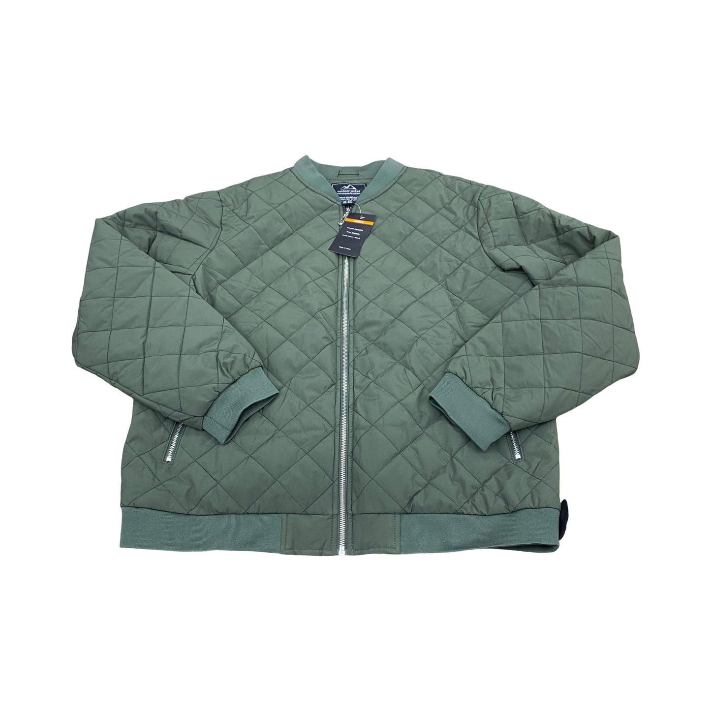 Jacket Puffer & Quilted By Tacvasen In Green, Size:Xl