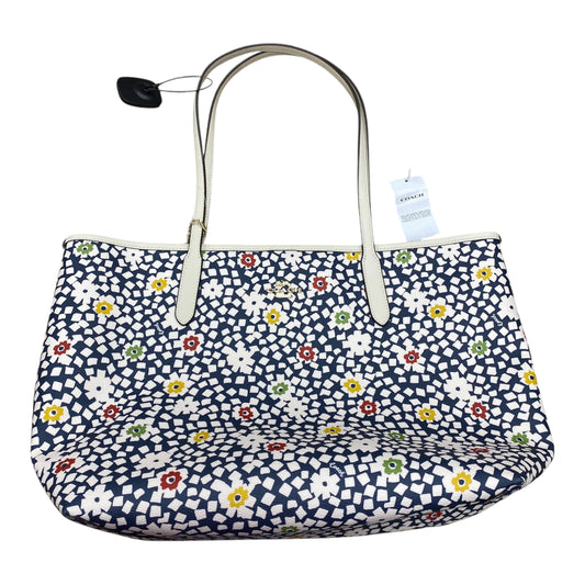 Handbag Designer By Coach In Floral Print, Size:Large
