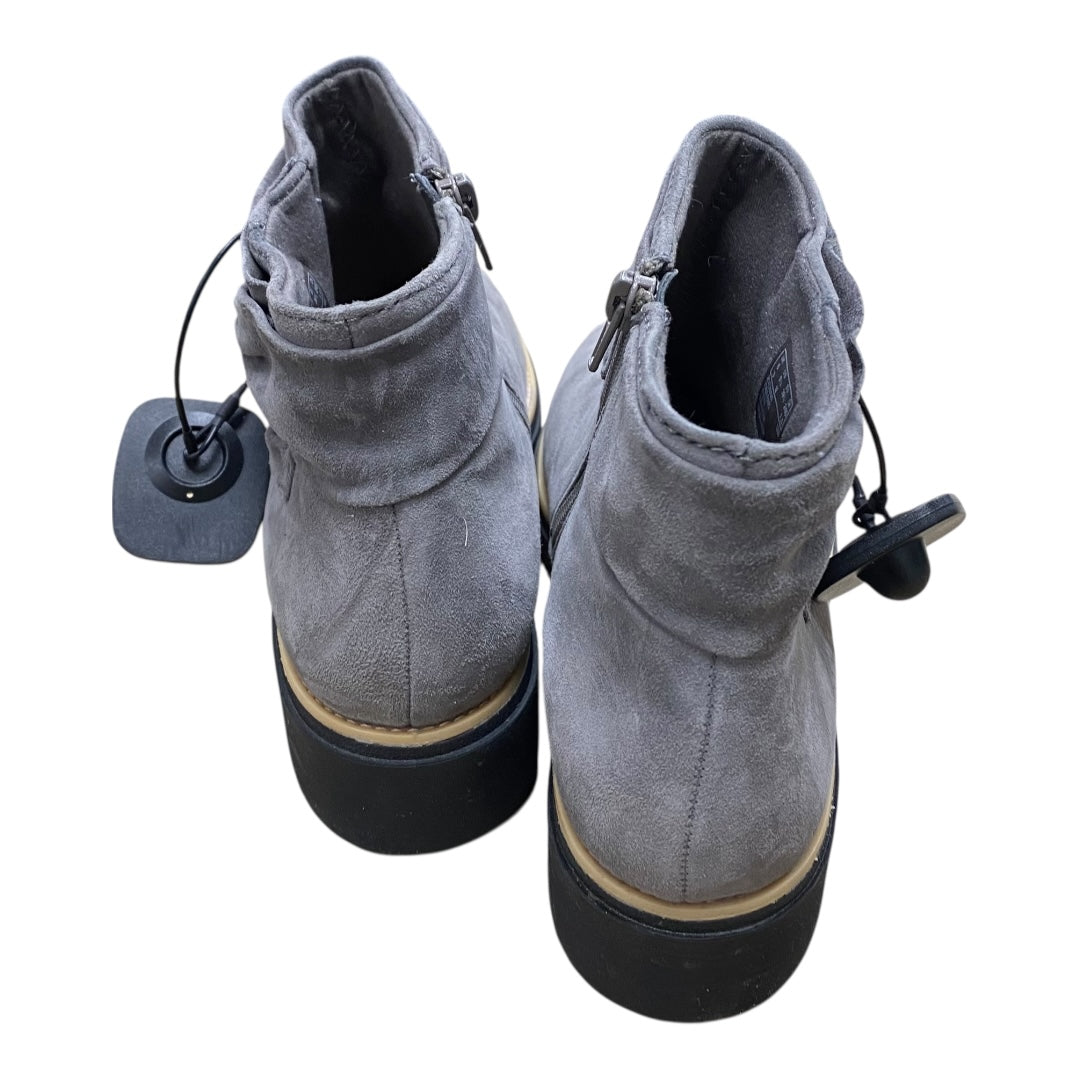 Boots Ankle Flats By Clarks In Grey, Size:8.5