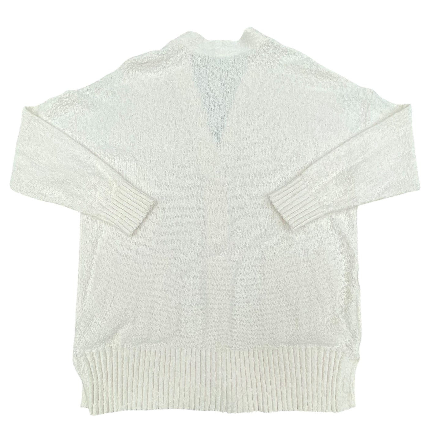 Sweater Cardigan By Loft In Cream, Size:L