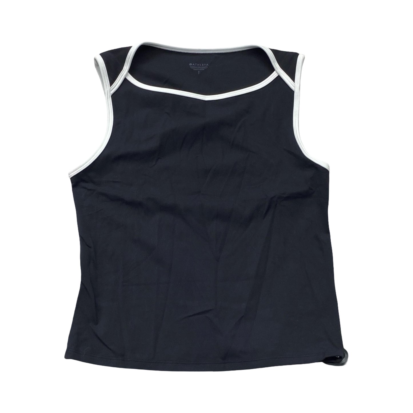 Athletic Tank Top By Athleta In Black & White, Size:S