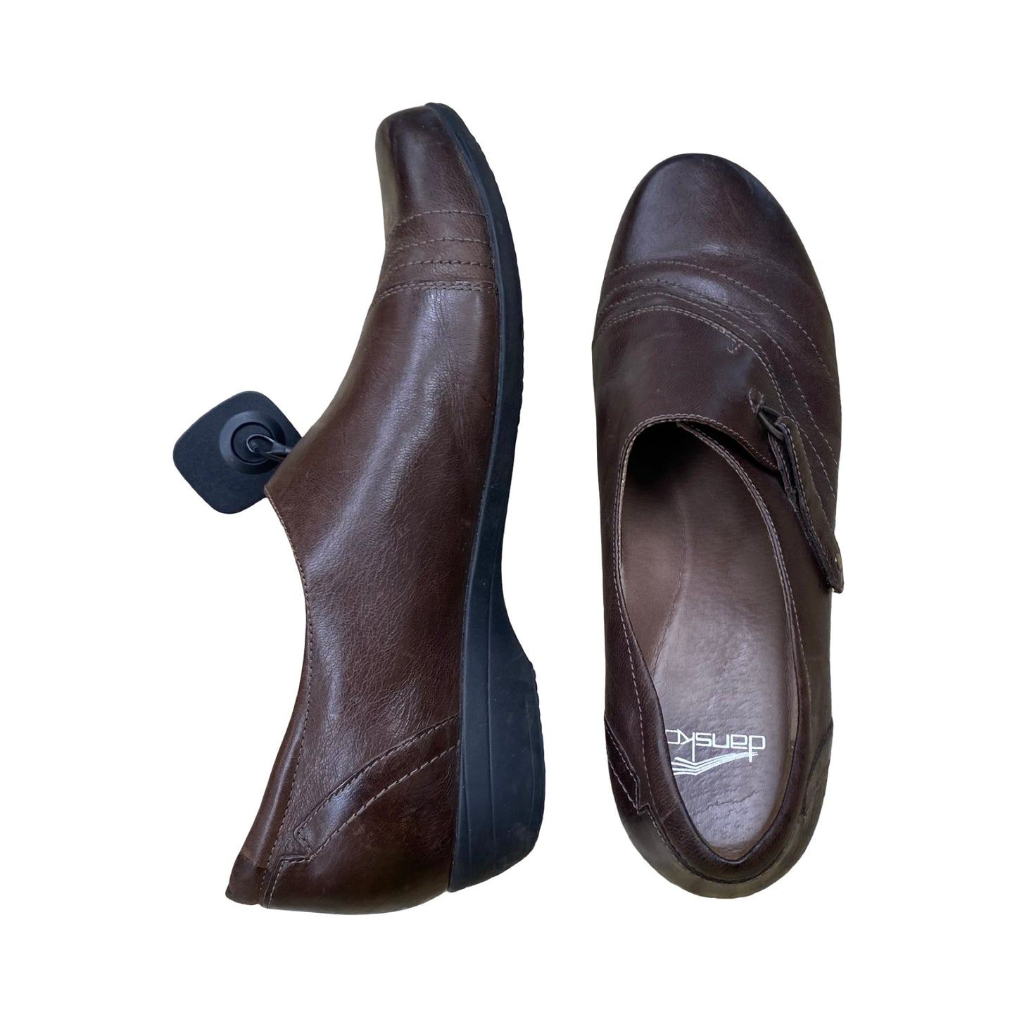 Shoes Heels Block By Dansko In Brown, Size:10