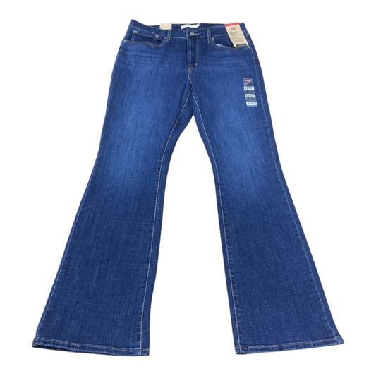 Jeans Boot Cut By Levis In Blue Denim, Size:14