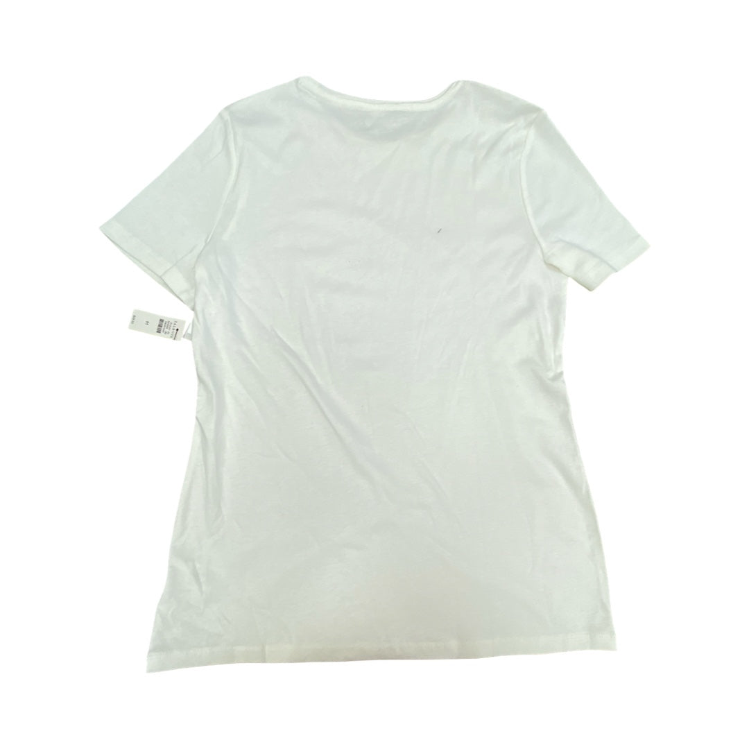 Top Ss Basic By Talbots In White, Size:M