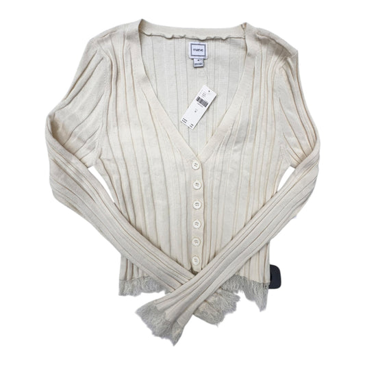 Sweater Cardigan By Maeve In Cream, Size:M