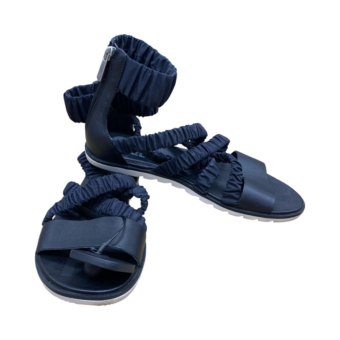 Sandals Designer By Sorel In Black, Size:8