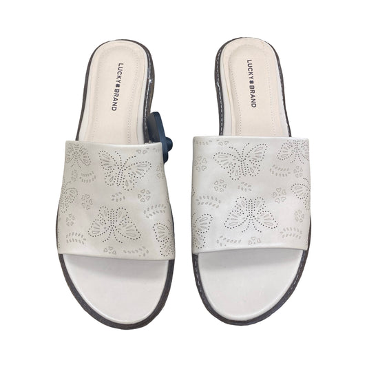 Sandals Flats By Lucky Brand In Pink, Size:9.5