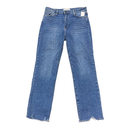 Jeans Straight By Just Black In Blue Denim, Size:10