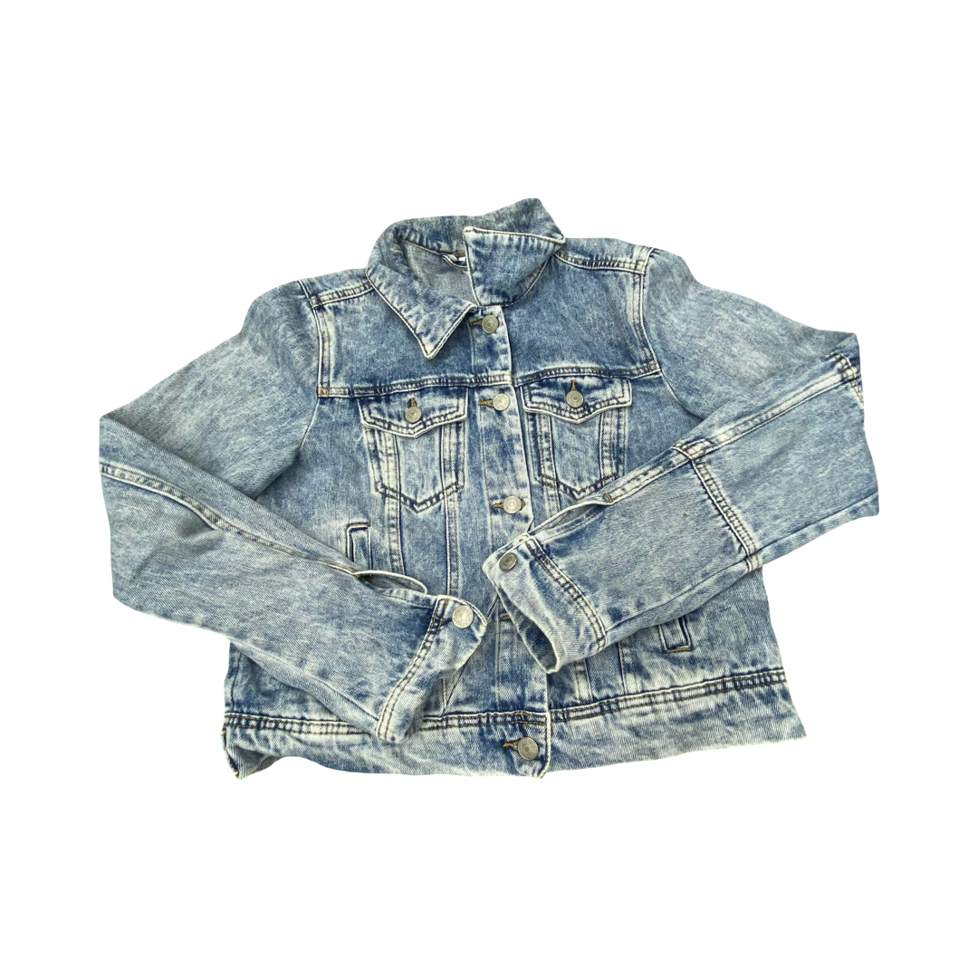 Jacket Denim By Free People In Blue, Size:Xs