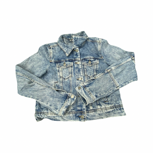 Jacket Denim By Free People In Blue, Size:Xs