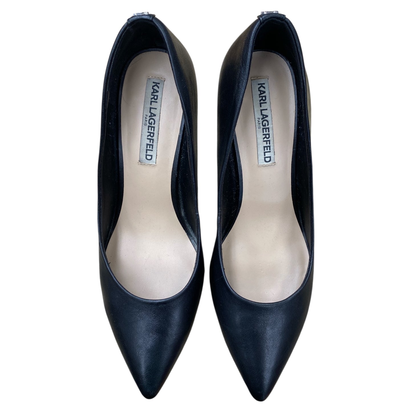 Shoes Designer By Karl Lagerfeld In Black, Size:8.5