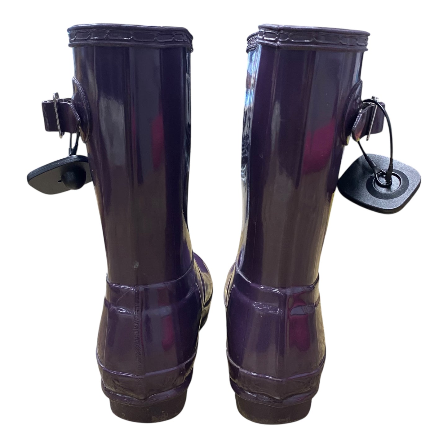 Boots Rain By Hunter In Purple, Size:6