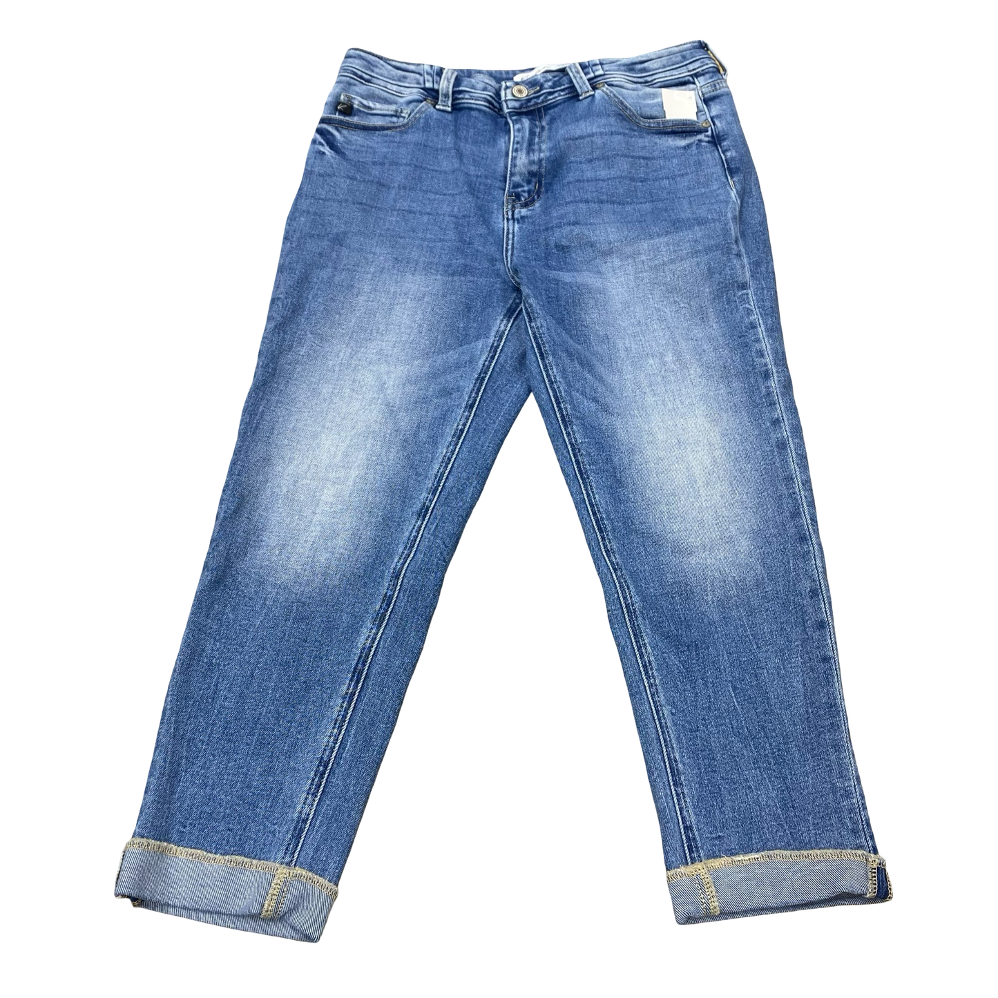 Jeans Cropped By Kancan In Blue Denim, Size:8