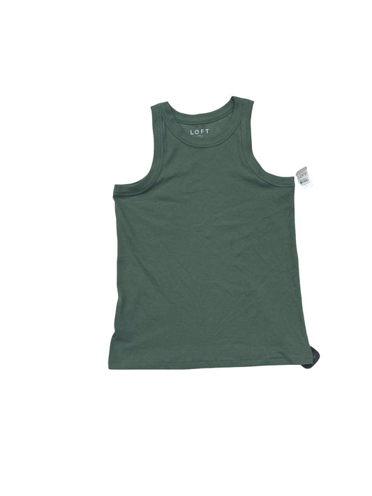 Top Sleeveless By Loft In Green, Size:L