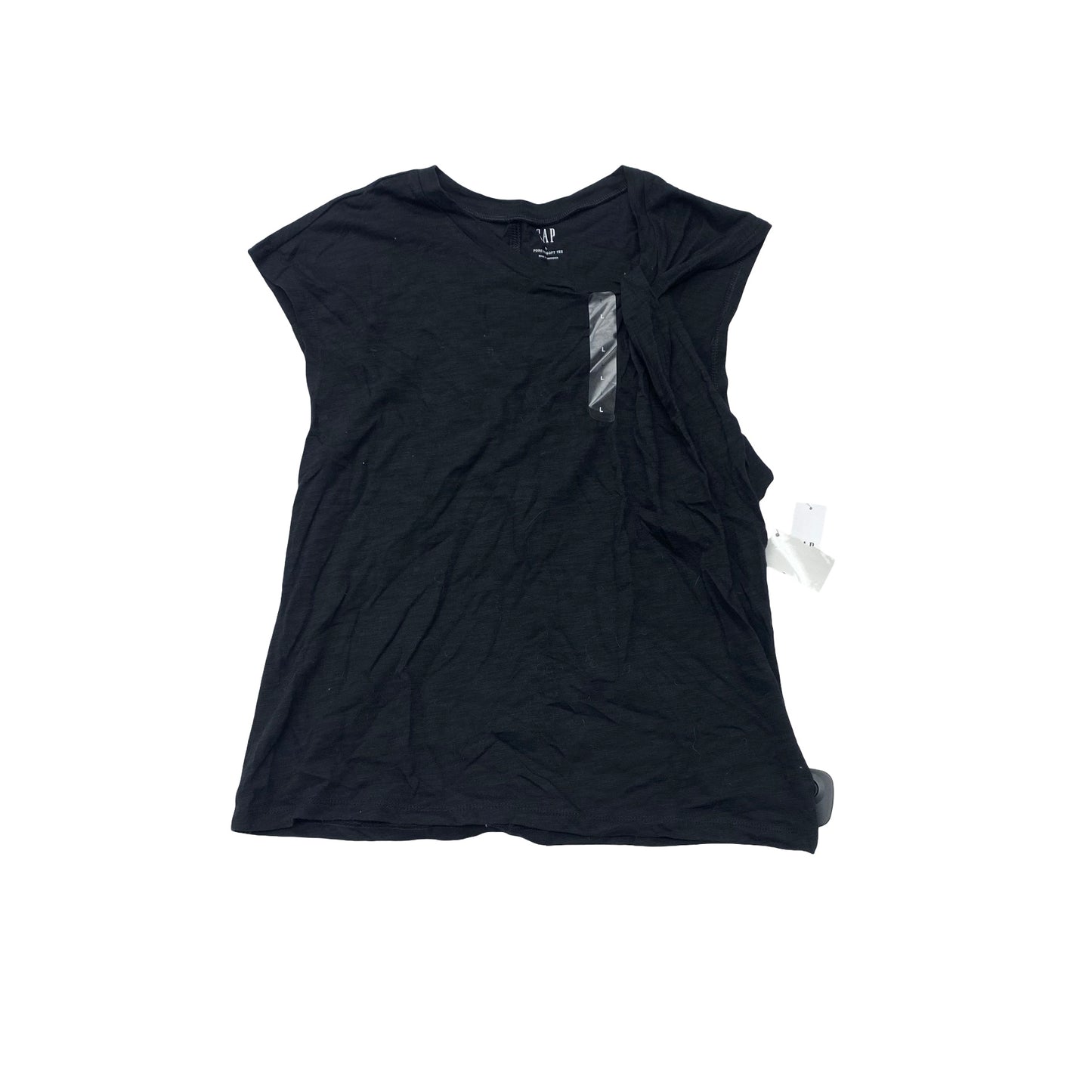Top Sleeveless By Gap In Black, Size:L